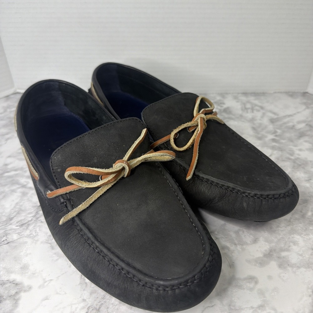 Cole Haan Air Grant Black Leather Driving Loafers Moccasins Mens Size 11.5